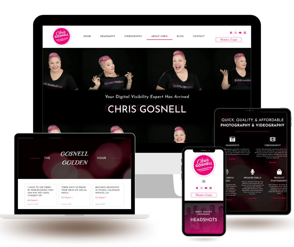 small business digital marketing expert in Colorado Springs - client Chris Gosnell